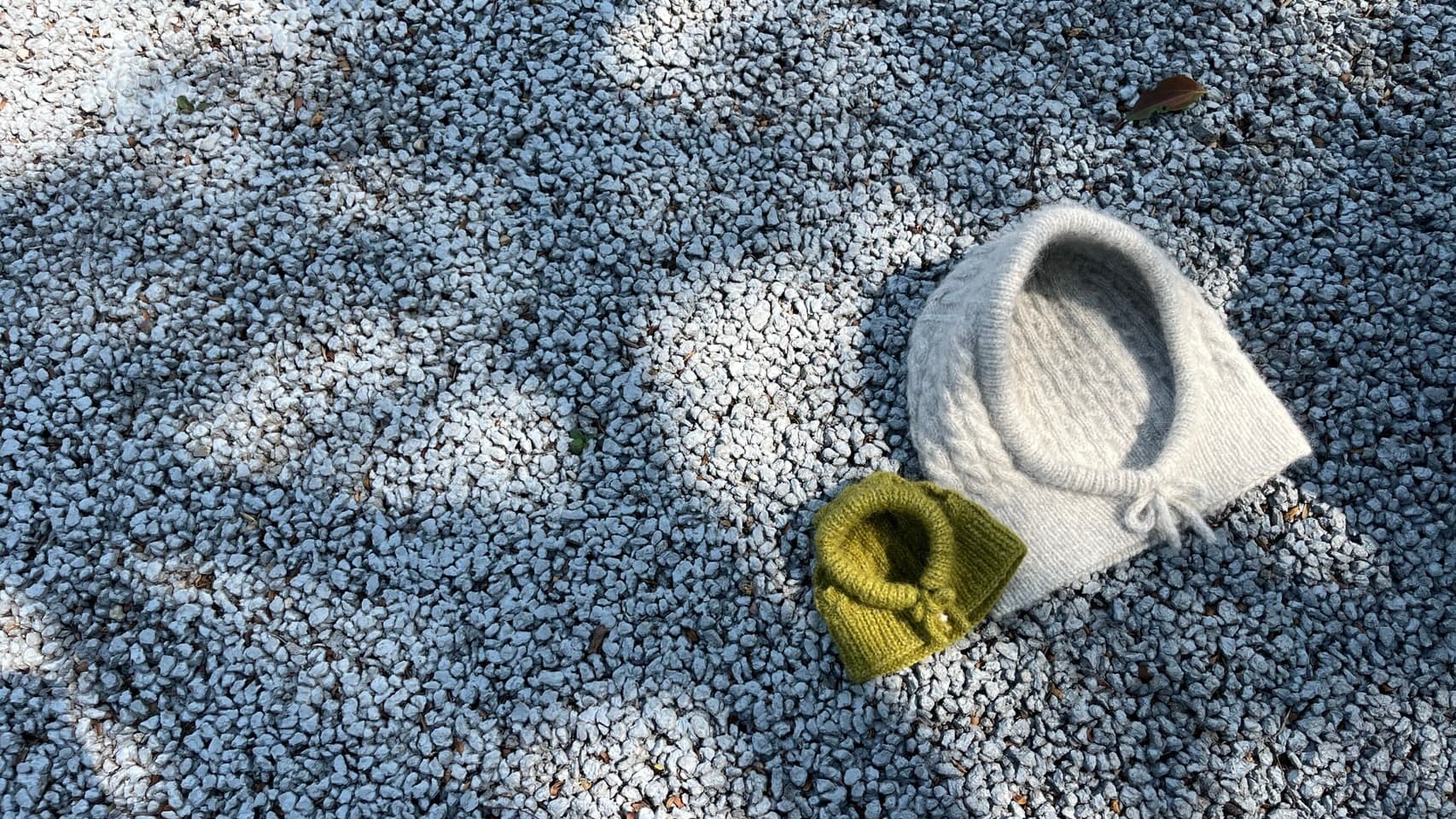 Cat wearing a crocheted knit cap